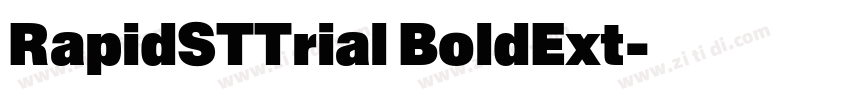 RapidSTTrial BoldExt字体转换